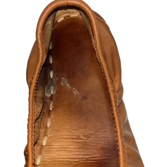 Imperfect Tieks ballet flats classic tan Italian  leather ballet flats size 9 - Picture 6 of 15